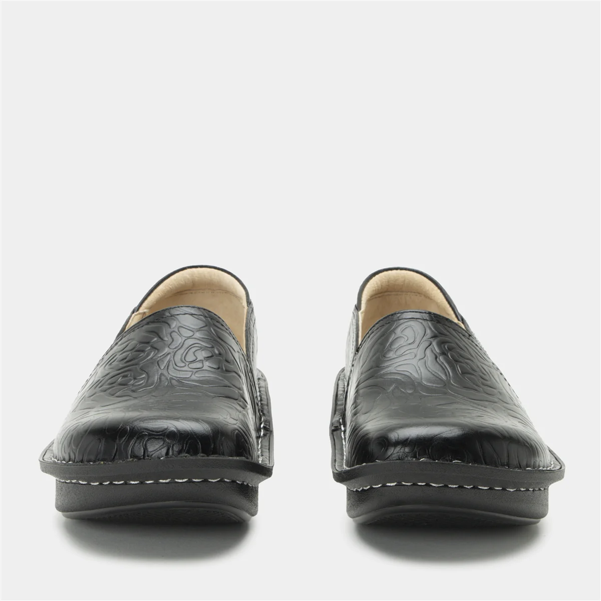 Alegria Debra Black Embossed Rose