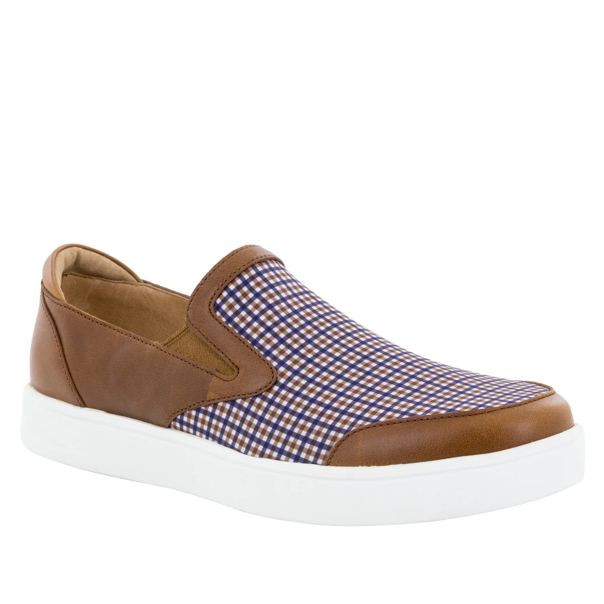 Alegria Men's Bender Tan Plaid