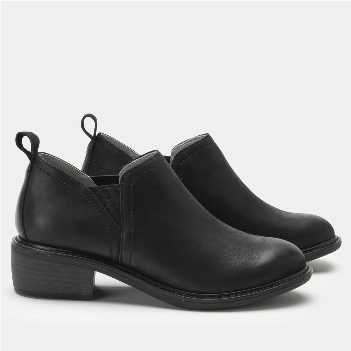 Alegria Merle Black Burnish Wide