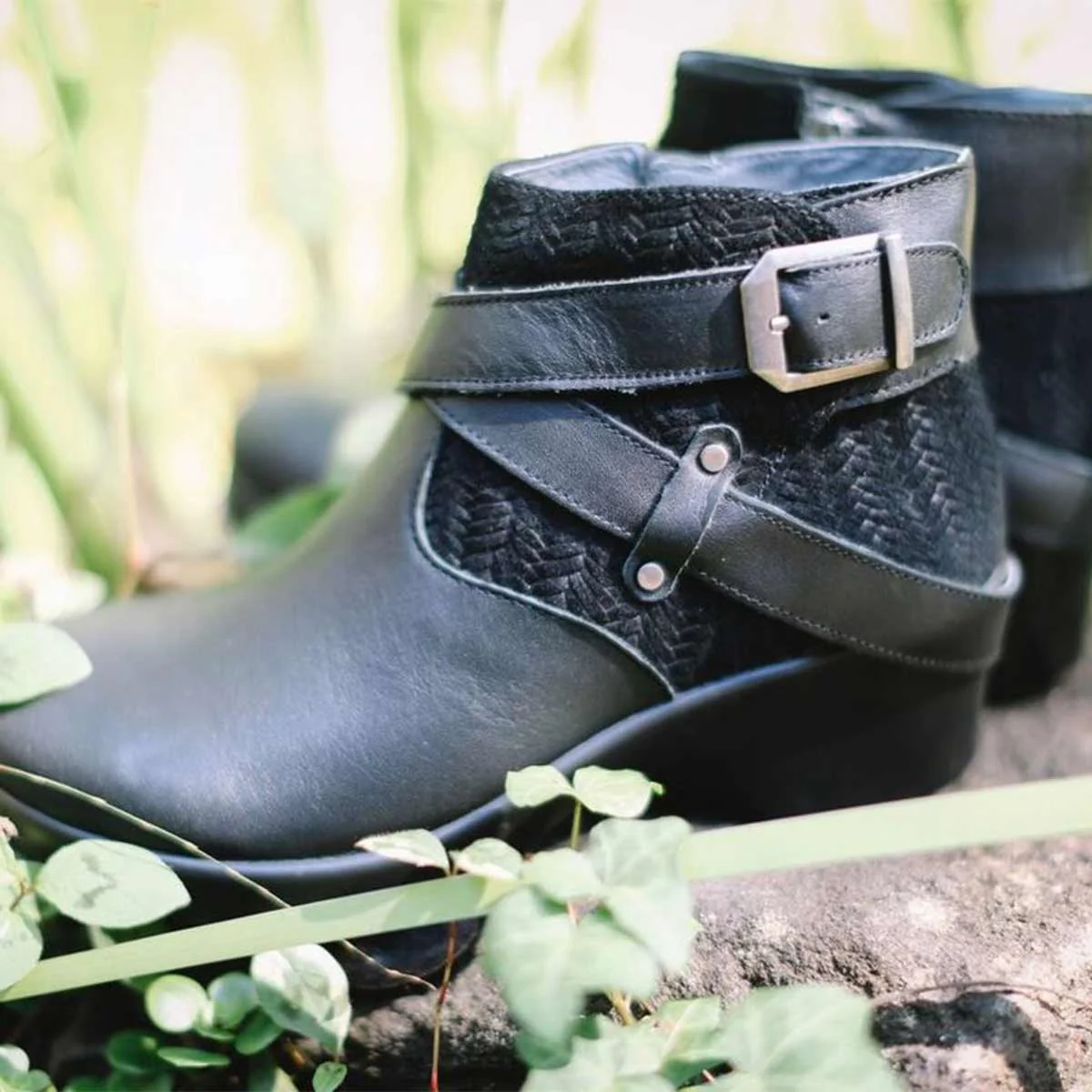 Alegria Eva Black Nappa Boots